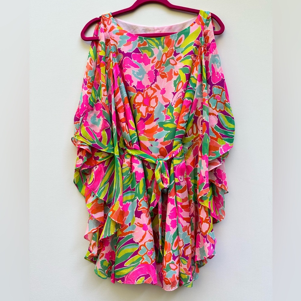 💚Lilly Pulitzer💚 Marguerite Caftan Silk Dress Sz XS